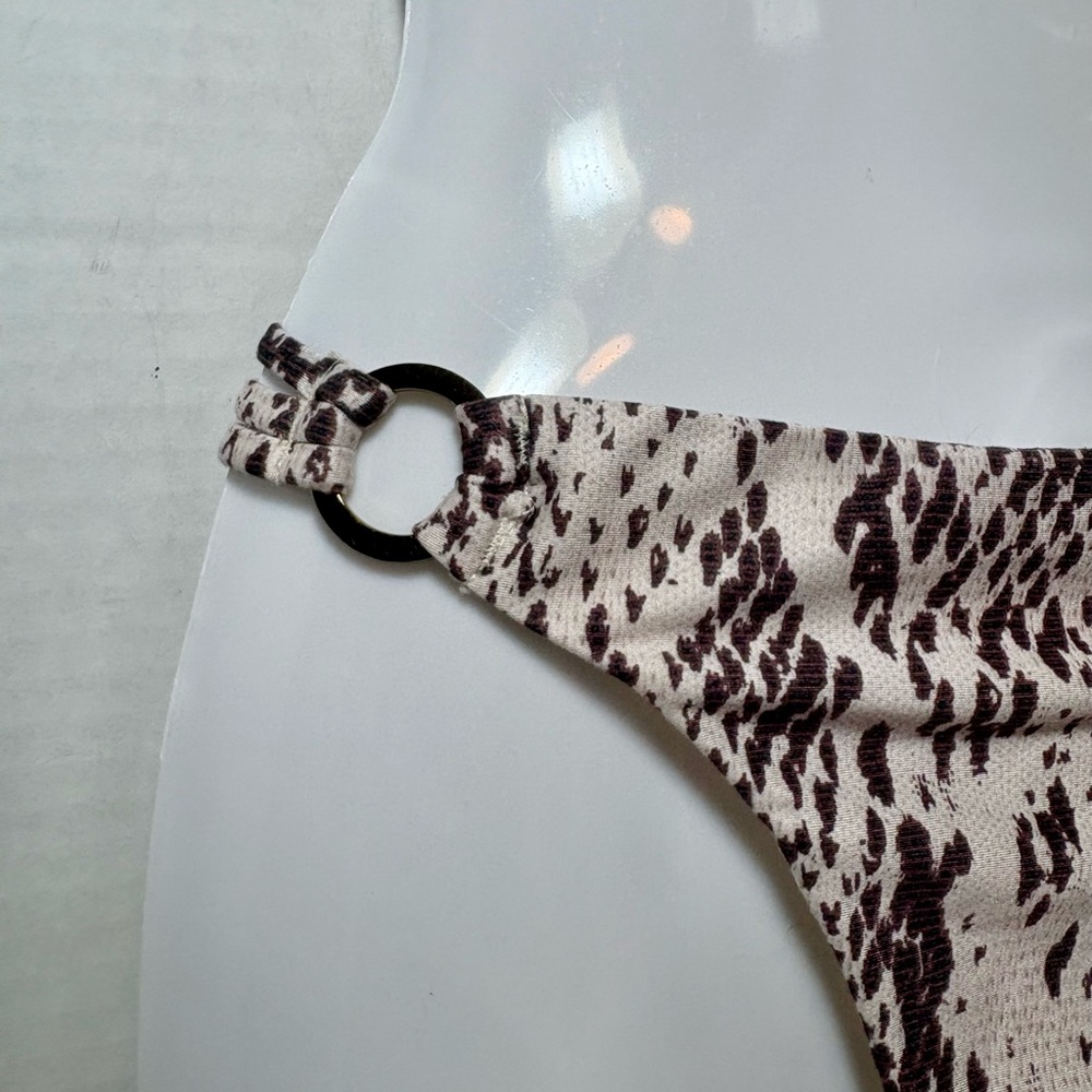 BCBGMAXAZRIA Snakeskin Print Bikini Bottom - Picture 7 of 8